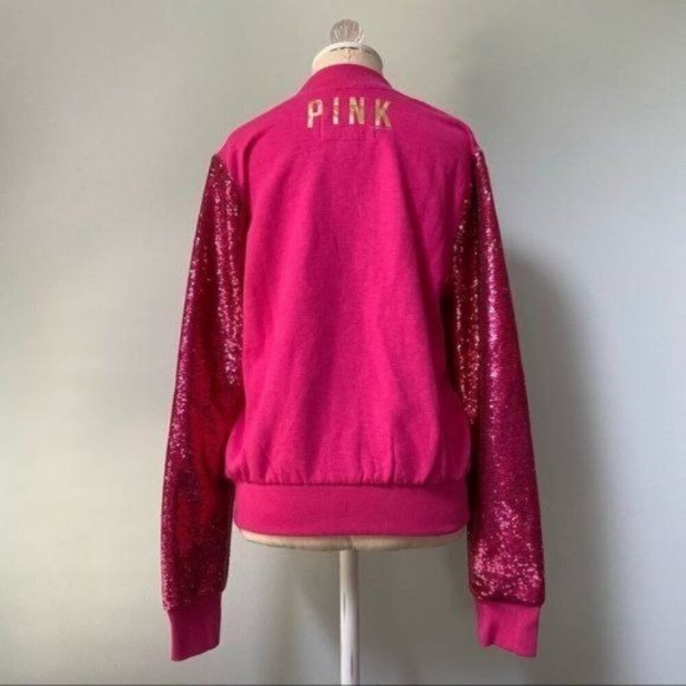 Victoria's Secret Sequin Sleeve Varsity Jacket - Picture 11 of 16